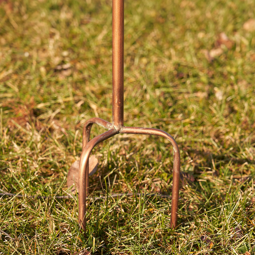 69.75" Tall Antique Copper "Saran" Birdhouse Stake "Holly" Item #: ZR192025-B