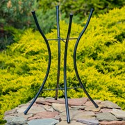 18" Glass Bowl Oriole Birdbath with Metal Stand "Baltimore" Item #: ZR180904